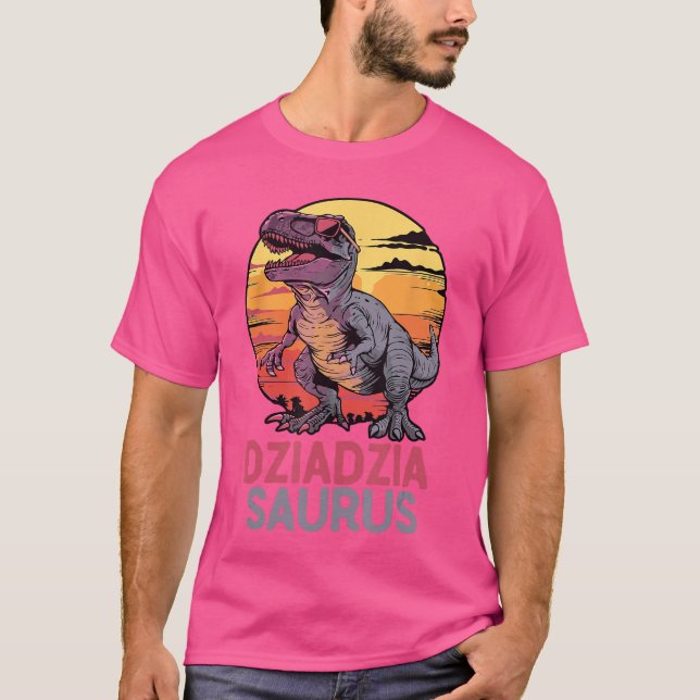 DziadziaSaurus Dino Dinosaur DziadziaSaurusRere fa T Shirt (Framsida)