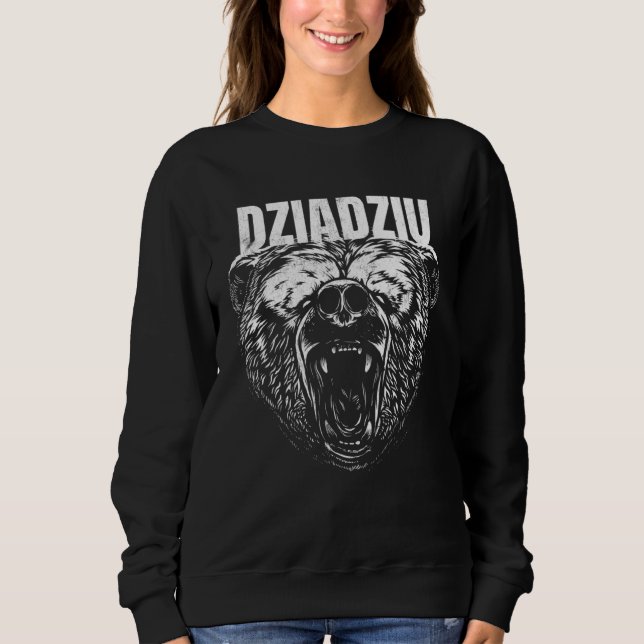 Dziadziu Bear Polish Grandpa T Shirt (Framsida)