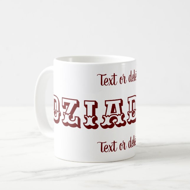 Dziadziu Polsk morfar-Personlig Kaffemugg (Framsida vänster)