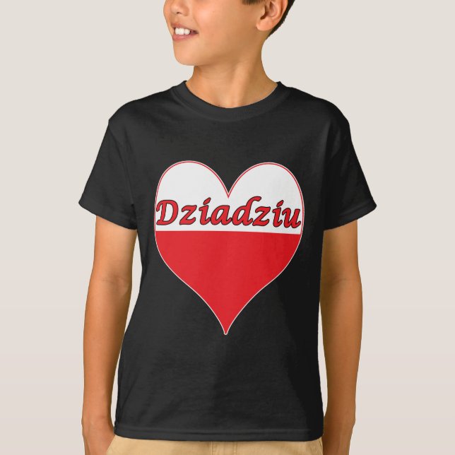 Dziadziu polska Heart Tröja (Framsida)