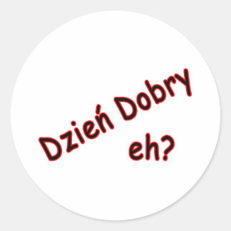 Dzien Dobry, va? Vinkel Runt Klistermärke