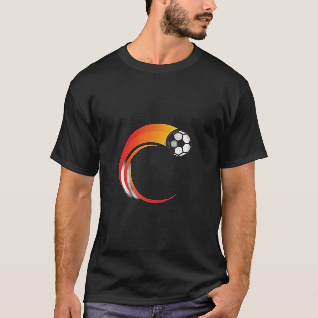 (Dzin) är elegant för fotboll t-shirt (Framsida)
