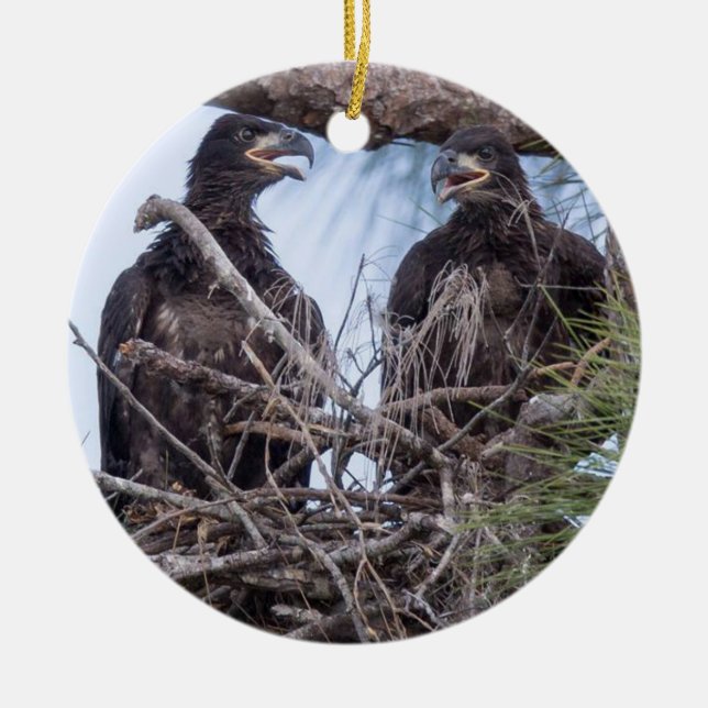 E10 & E11Ornament Julgransprydnad Keramik (Framsidan)