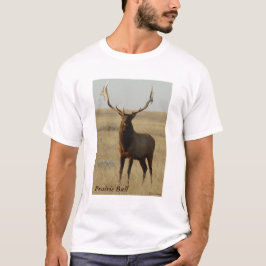 E13 Bull Elk Grass in Horns T-shirt