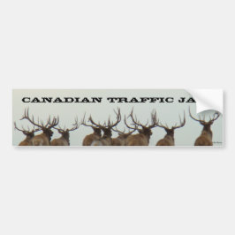 E17 Bull Elk Running Bildekal