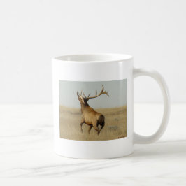 E23 tjur älg gräs i hornen kaffemugg