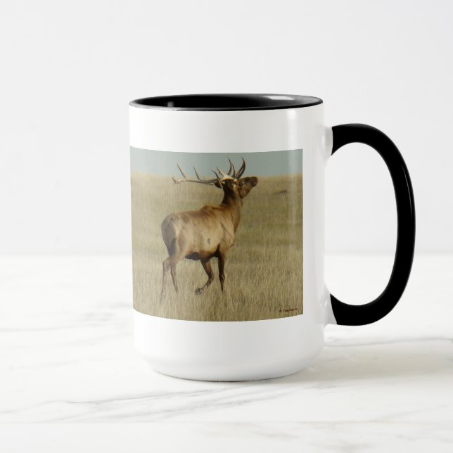 E35 Wapiti Gräs i hornen Mugg (Höger)