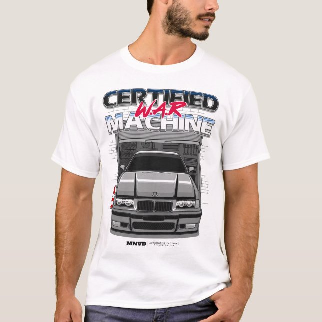  E36 Illustration av sportbilar T Shirt (Framsida)