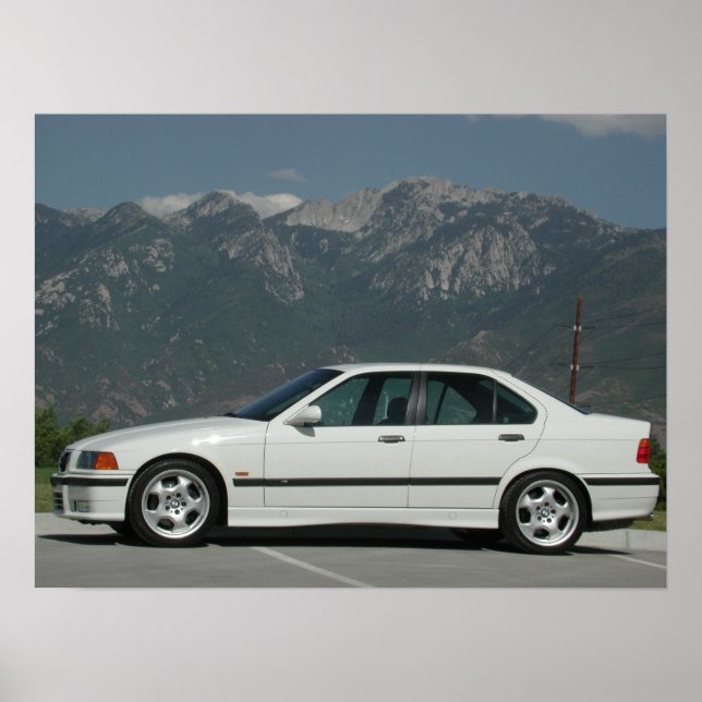 E36 M3 Sedan Poster (Framsidan)