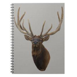 E48 Bull Elk Head i Velvet Anteckningsbok