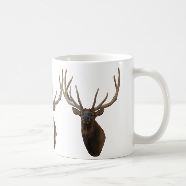 E48 Bull Elk Head i Velvet Kaffemugg (Höger)