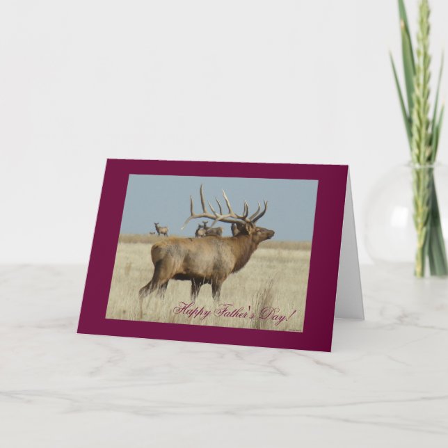 E4 Bull Elk Huge Bull Kort (Framsida)