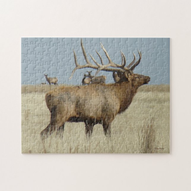 E4 Bull Elk Pussel (Horisontell)