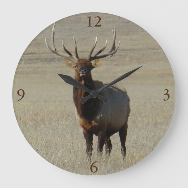 E59 Elk Kronhjort Stor Tjuv Klocka (Framsida)