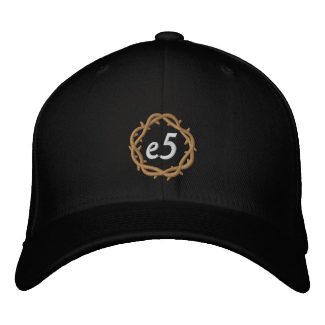 e5 Black Hat Broderad Keps (Framsida)