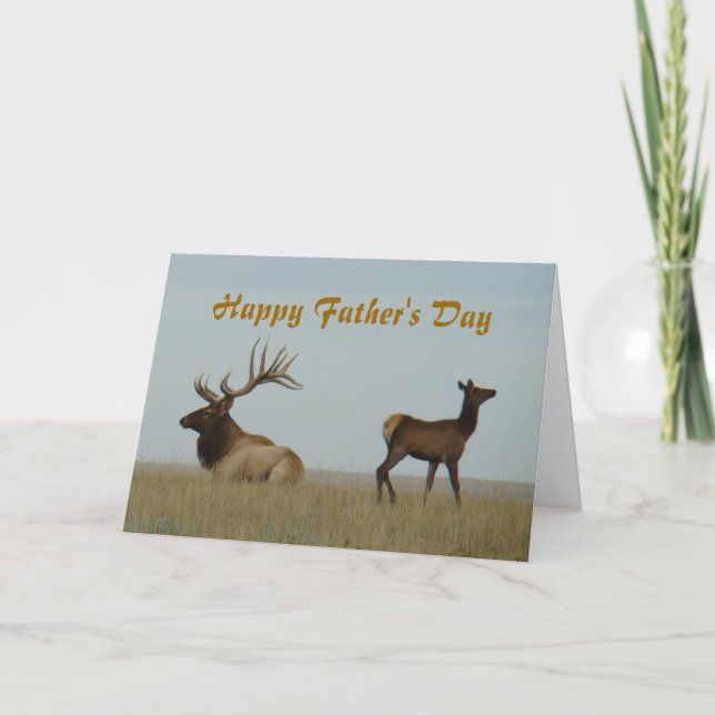 E5 Bull Elk och Yearling Kort (Framsida)