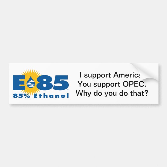 E85 "Stötta Amerika" dekal (Framsidan)