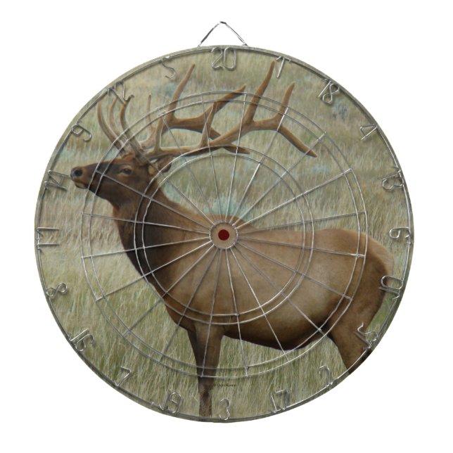 E8 Bull Elk in Velvet Darttavla (Framsidan)