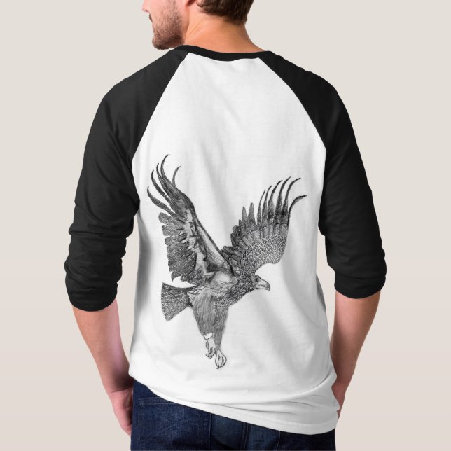E8 FLY FREE EGLES HARRIET OZZIE M OZZIE ES HOME T SHIRT (Baksida)