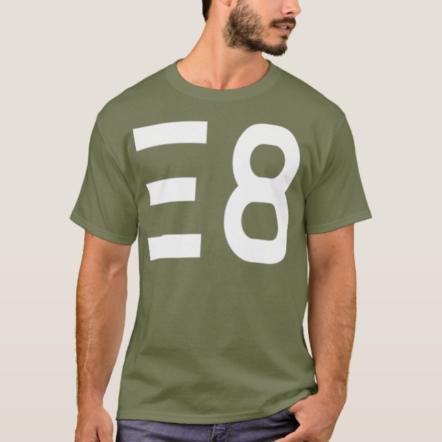 E8 Simuleringsteoriska kvantfysikdimensioner T Shirt (Framsida)