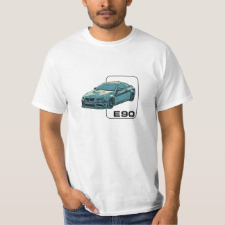 E90 M3 BMW Design - Grönt T Shirt