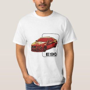 E90 M3 BMW Design - Röd T Shirt