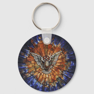 e-16 StachedGlass KEYCHAIN Nyckelring
