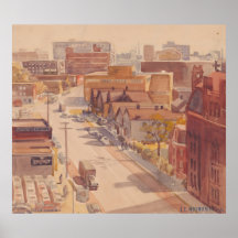 E 18th Street Tittar söderut - Hopper Print