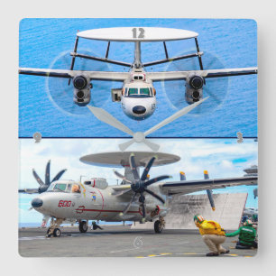E-2 HAWKEYE FYRKANTIG KLOCKA