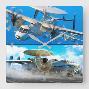 E-2 HAWKEYE FYRKANTIG KLOCKA