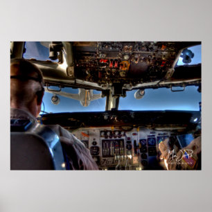 E-3 AWACS Luft-tankning av HDR Poster