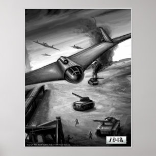E-555 Bombning Springa Poster