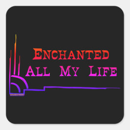 e.a.m.l. SQUARE STICKERS Fyrkantigt Klistermärke