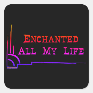 e.a.m.l. SQUARE STICKERS Fyrkantigt Klistermärke