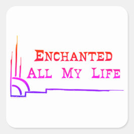 e.a.m.l SQUARE STICKERS <<sunrise>> Fyrkantigt Klistermärke