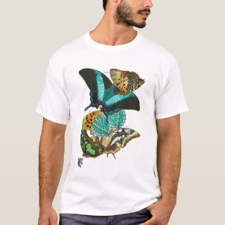 E.A. Séguy Vintage Butterflies Illustration T Shirt