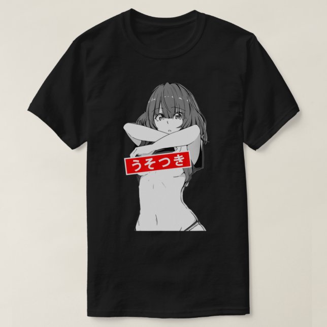 E:\AnhgocUpZZ\Ahegao Lewd conduct for Anime Älskar T Shirt (Design framsida)