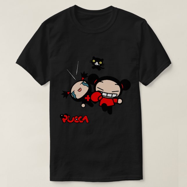 E:\AnhgocUpZZ\Pucca och Garu Funny Kärlek .png T Shirt (Design framsida)