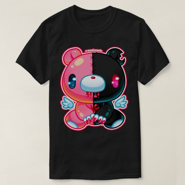 E:\AnhgocUpZZ\Splitted Gloomy Bear.png T Shirt (Design framsida)