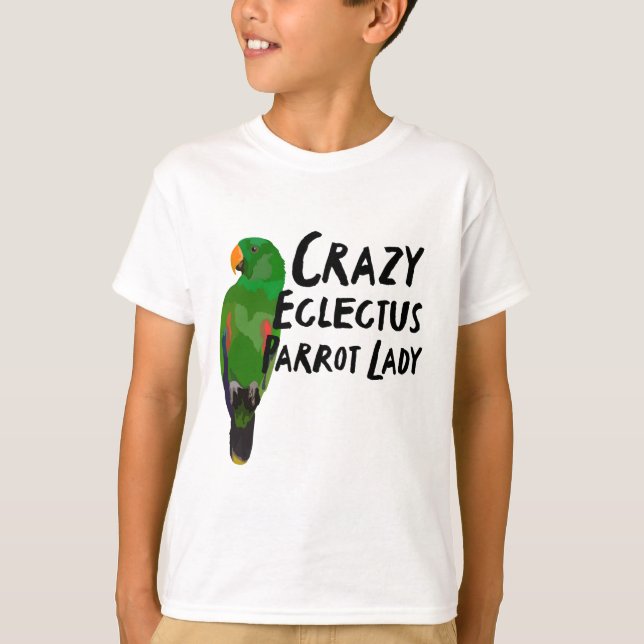 E är för Eclectus Parrot T Shirt (Framsida)