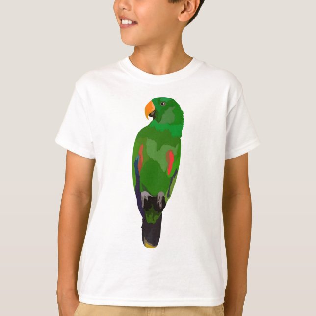 E är för Eclectus Parrot T Shirt (Framsida)