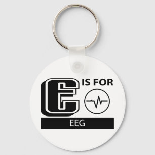 E är för EEG Nyckelring