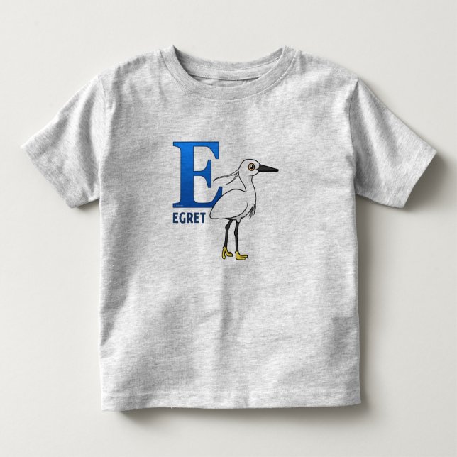 E är för Egret T-shirt (Framsida)
