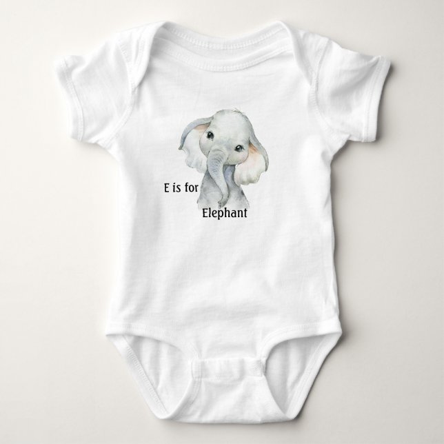 E Är För Elefant T Shirt (Framsida)