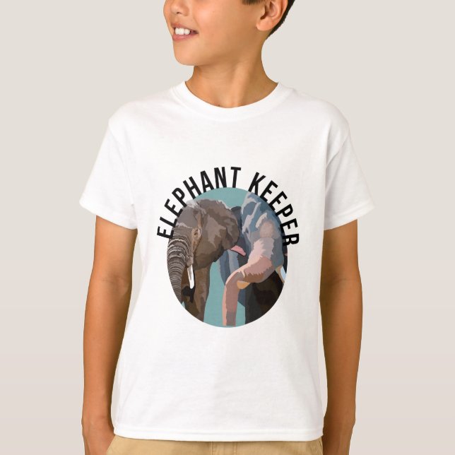 E är för Elephant Keeper T Shirt (Framsida)