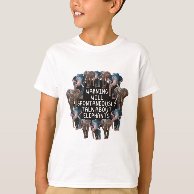 E är för Elephant T Shirt (Framsida)