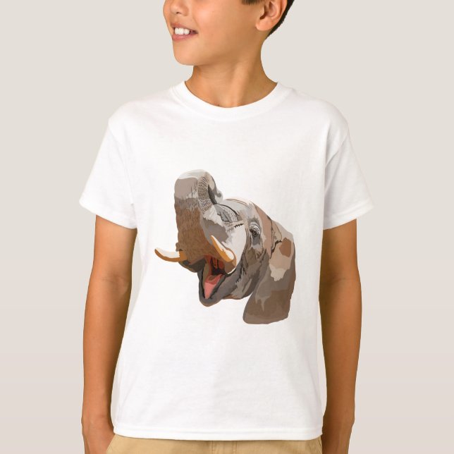 E är för Elephant T Shirt (Framsida)