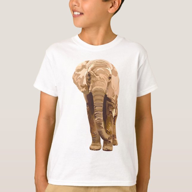 E är för Elephant T Shirt (Framsida)