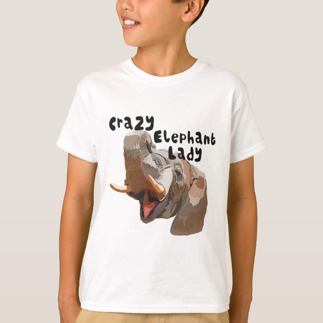 E är för Elephant T Shirt (Framsida)