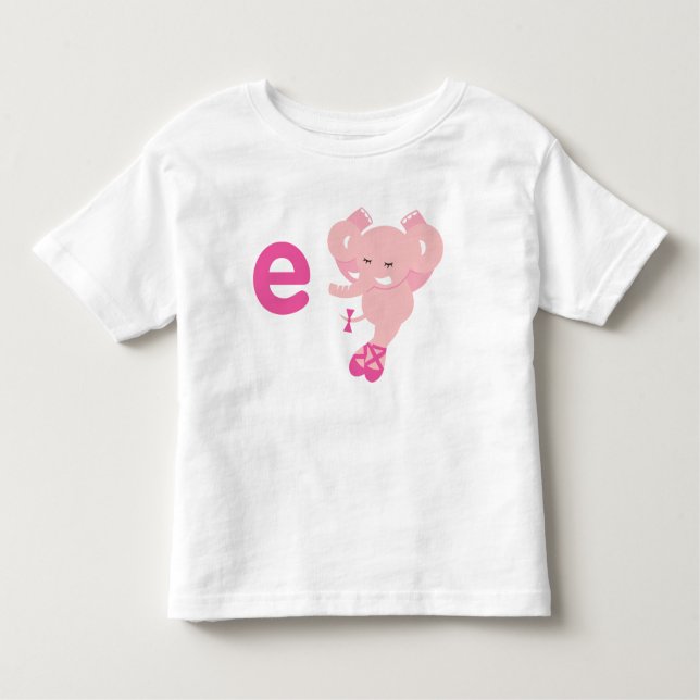 E är för Ellie elefantT-tröja T Shirt (Framsida)